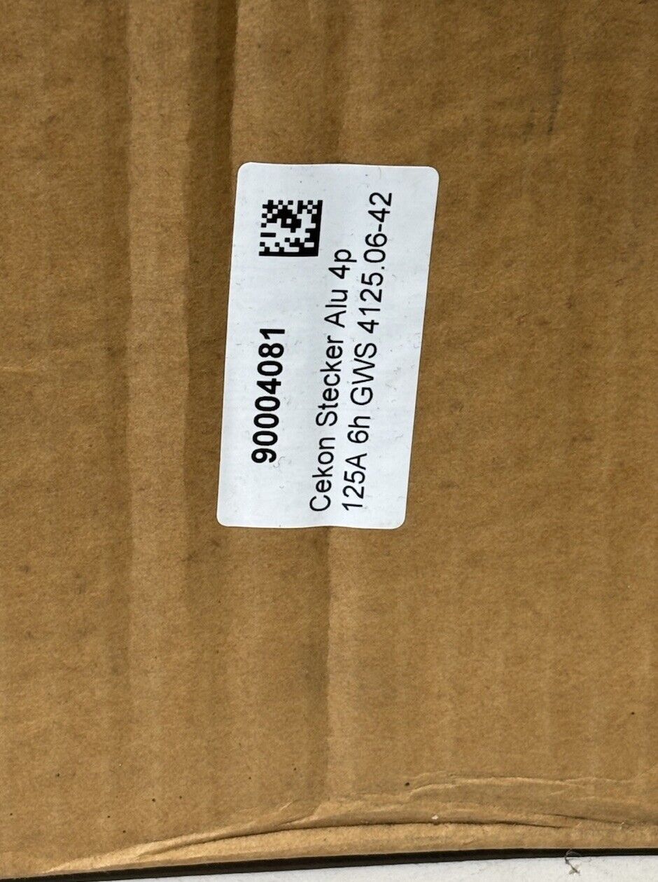 CEKON Stecker Alu 4p 125A 6h GWS 4125.06-42 OVP