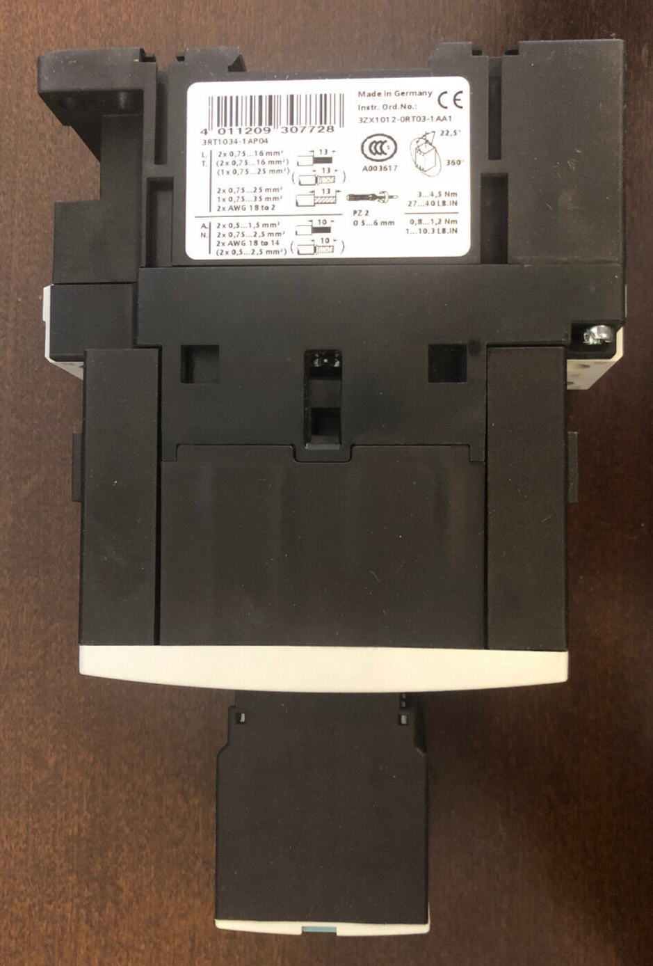 Siemens Schütz Contactor 3RT1034-1AP04 400V, 15KW