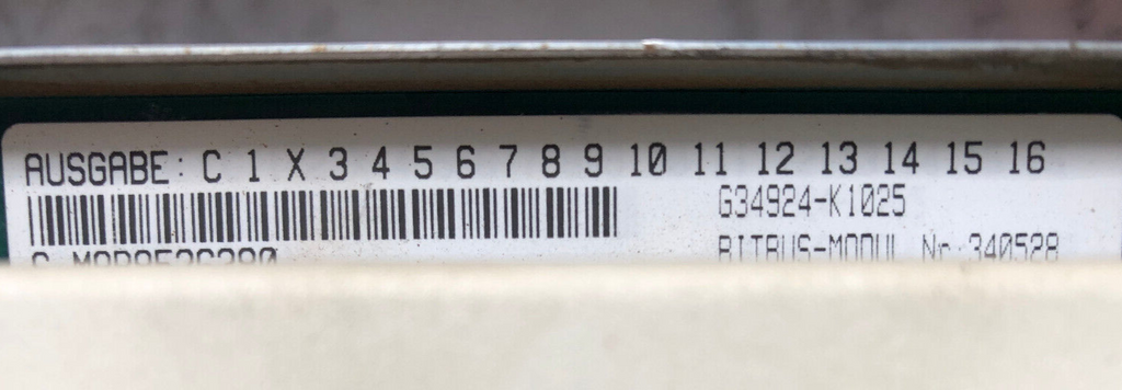 Siemens SINUMERIK 840D Bitbus-Adapter 1P 6FC5211-0CA00-0AA0