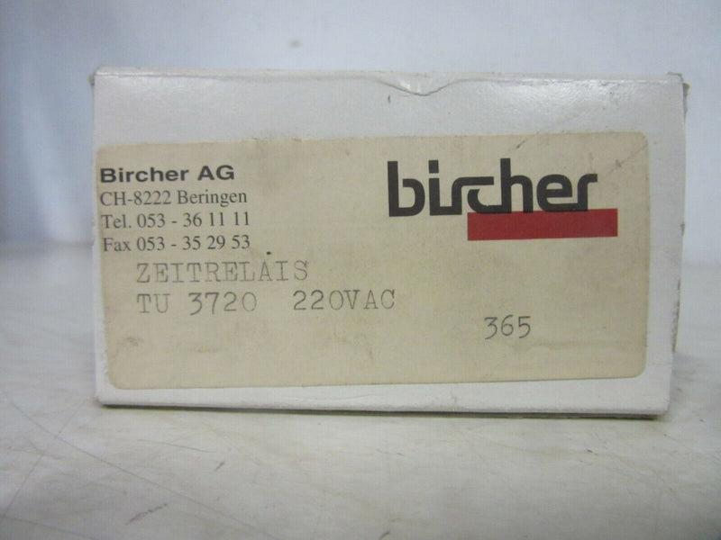 bircher TU 3720 VDE 0435 220V AC Zeitrelais