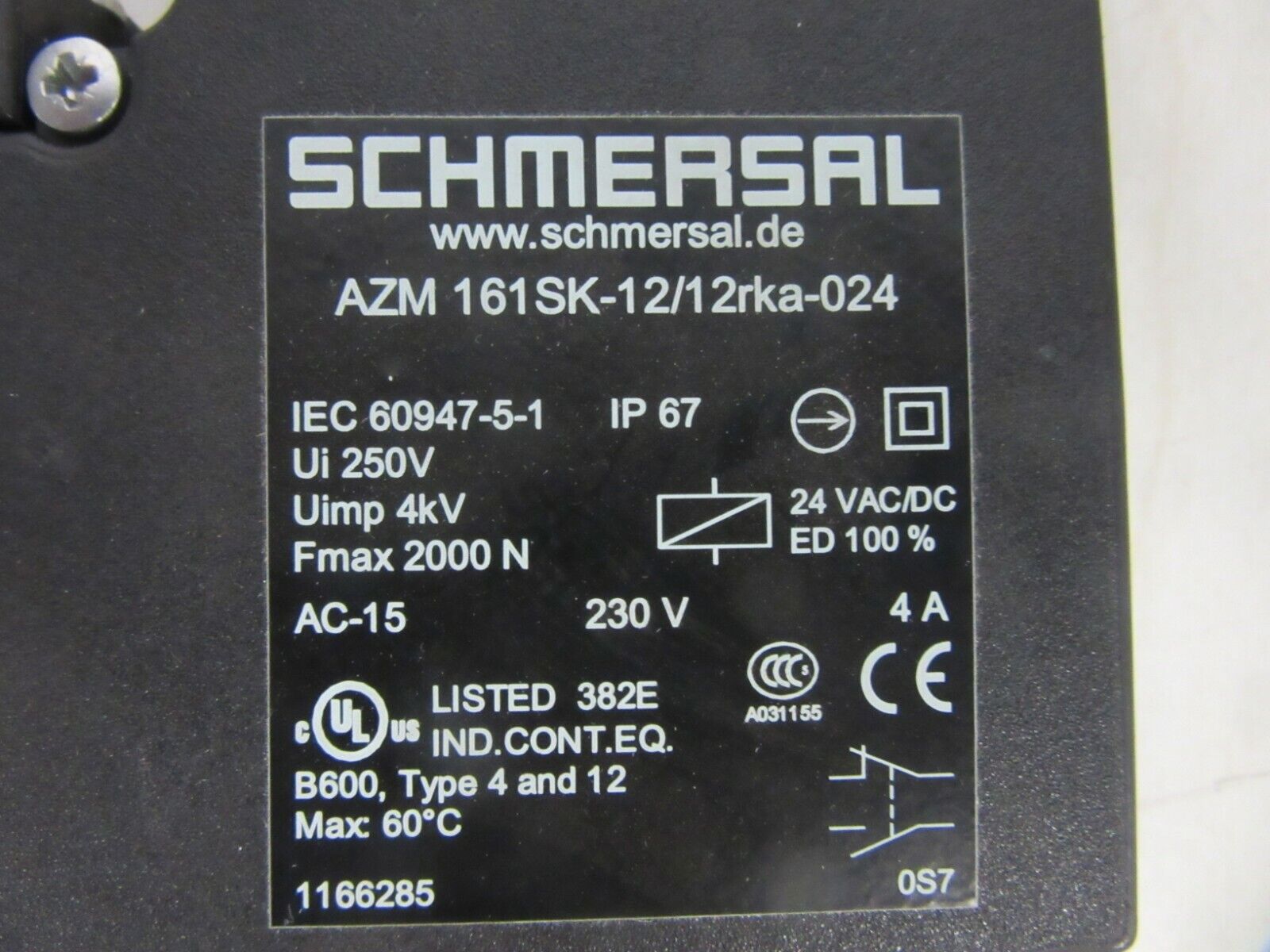 SCHMERSAL  AZM 161SK-12/12rka-024 Sicherheitszuhaltung