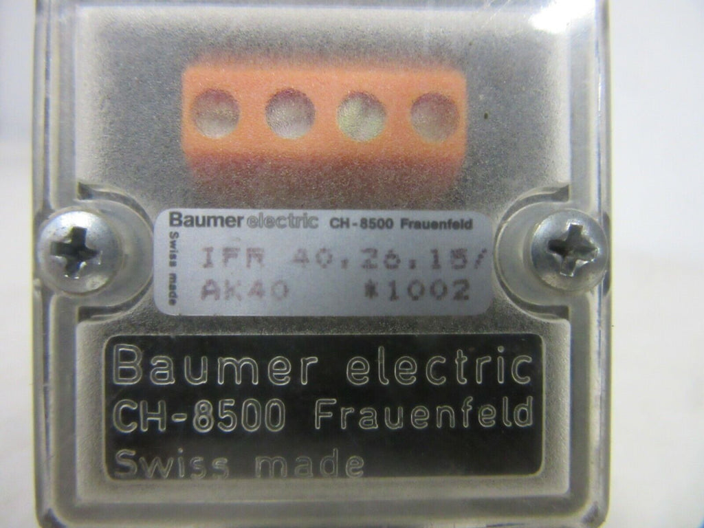 Baumer Electric IFR 40.26.15/AK40 Induktive Sensor