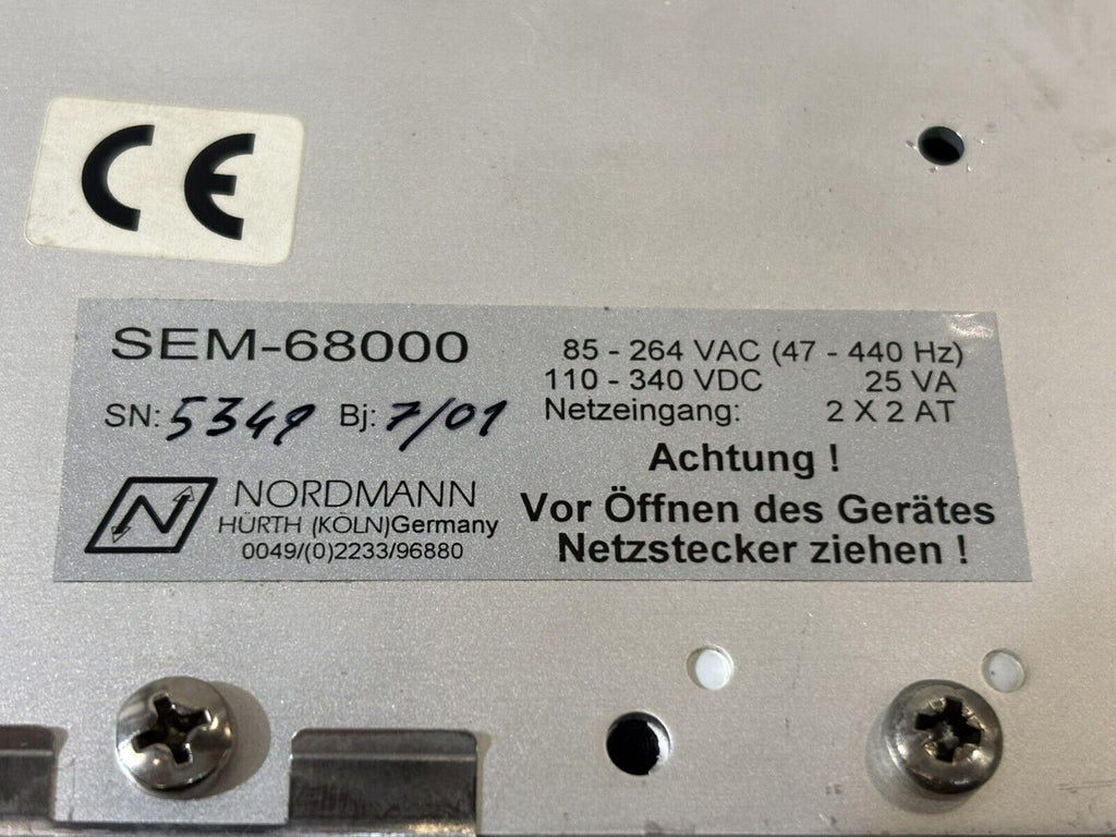 NORDMANN SEM-68000 Tool Monitor