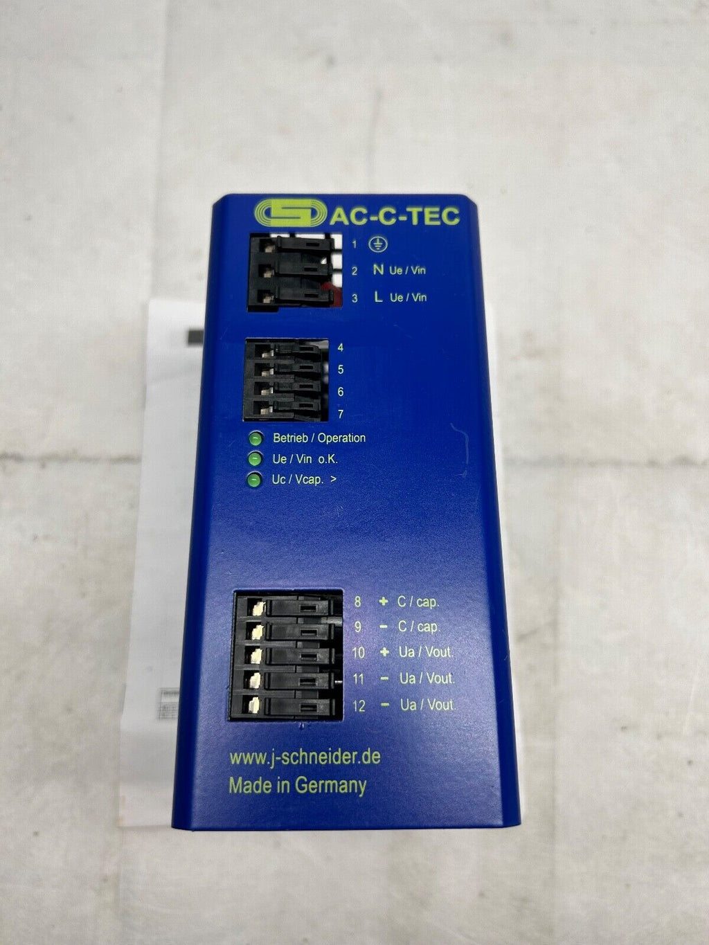 J. Schneider Elektrotechnik Netzteil AC C-TEC 1203-06 NPCA0724G10001-090821