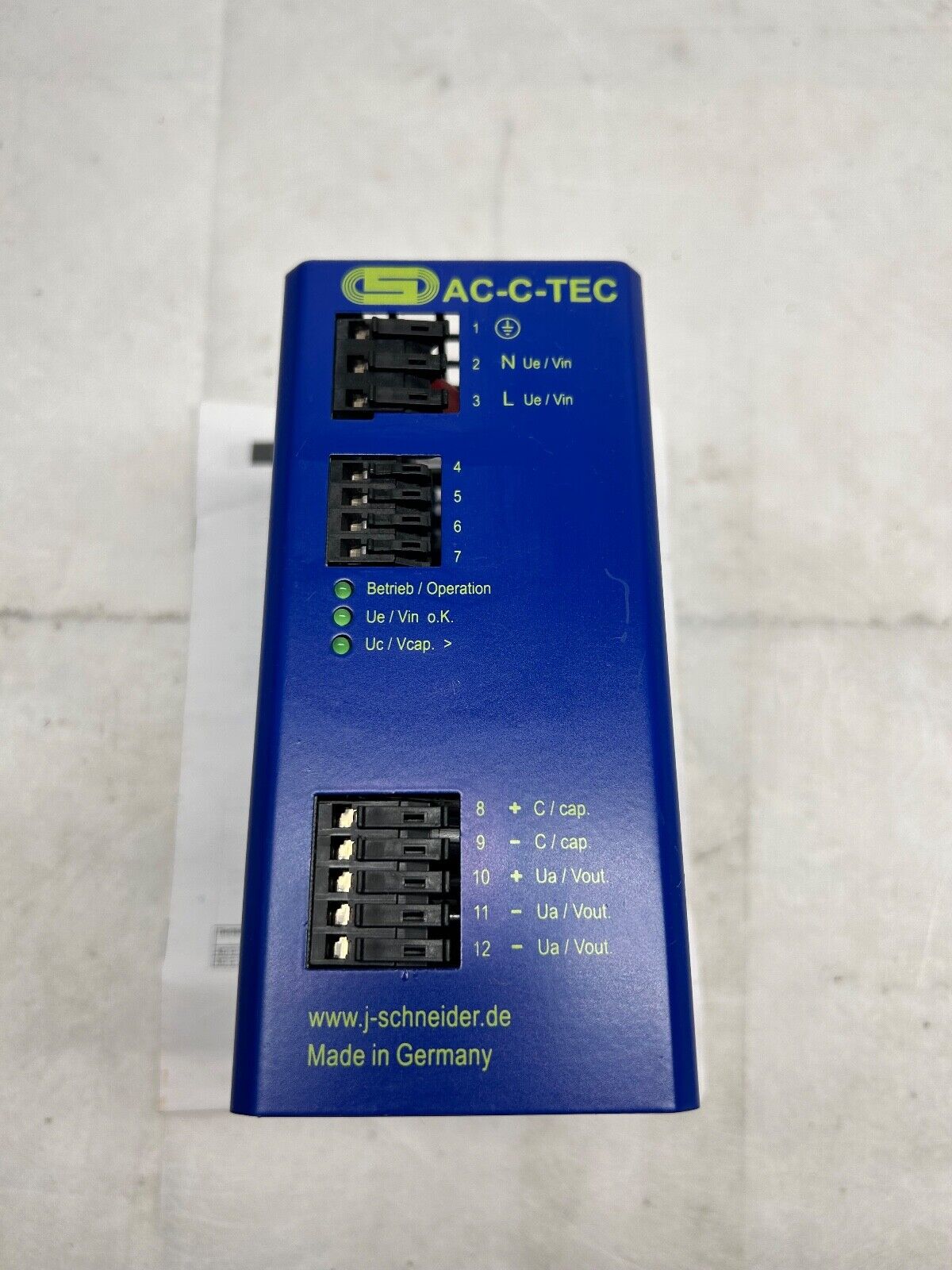 J. Schneider Elektrotechnik Netzteil AC C-TEC 1203-06 NPCA0724G10001-090821