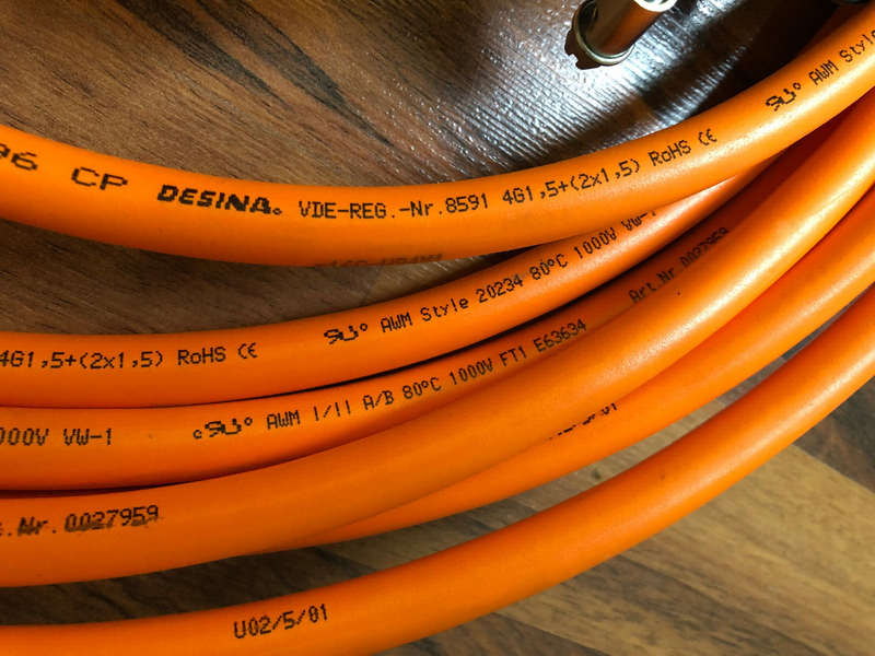 Kabel Servomotor  Länge: 7.1m, techn. Daten siehe Fotos: AWM Style 20234