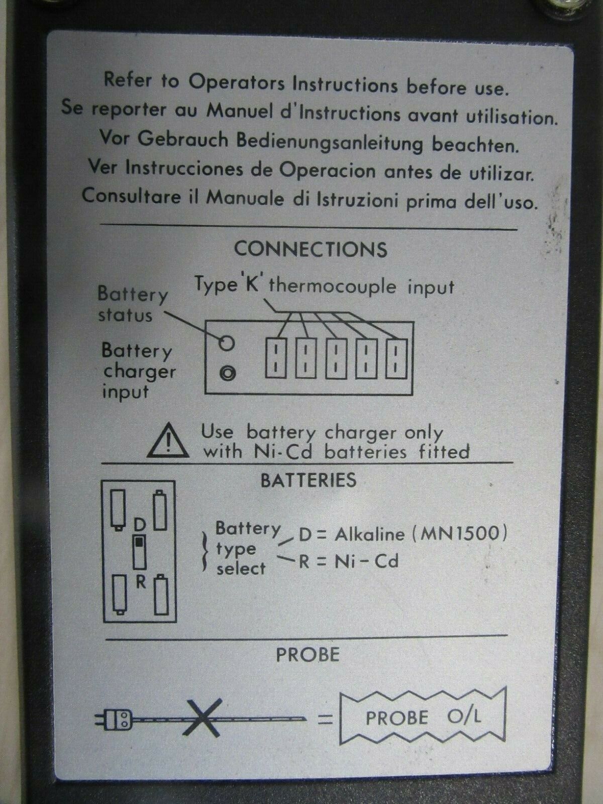 Kane-May 5 Kanal Temperatur Drucker-Recorder KM1202
