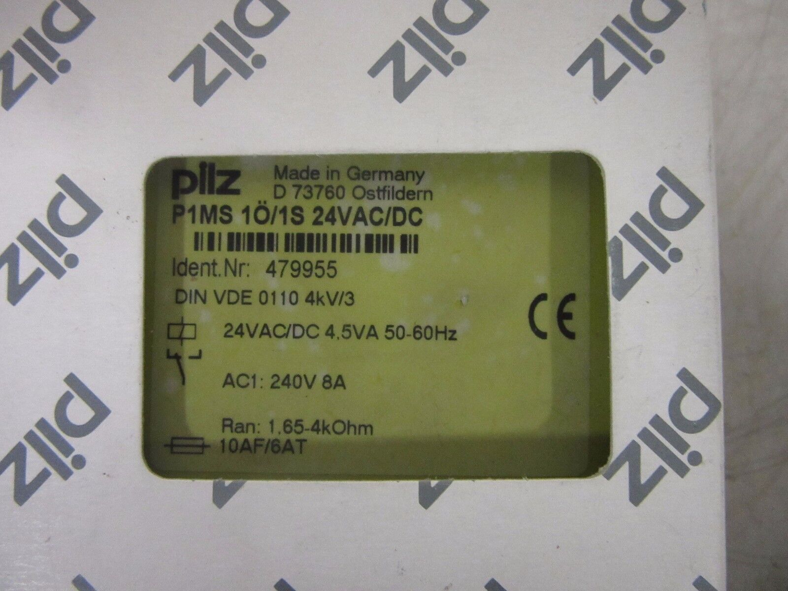Pilz P1MS 1OE/1S 1Ö/1S 24V AC/DC 479955 