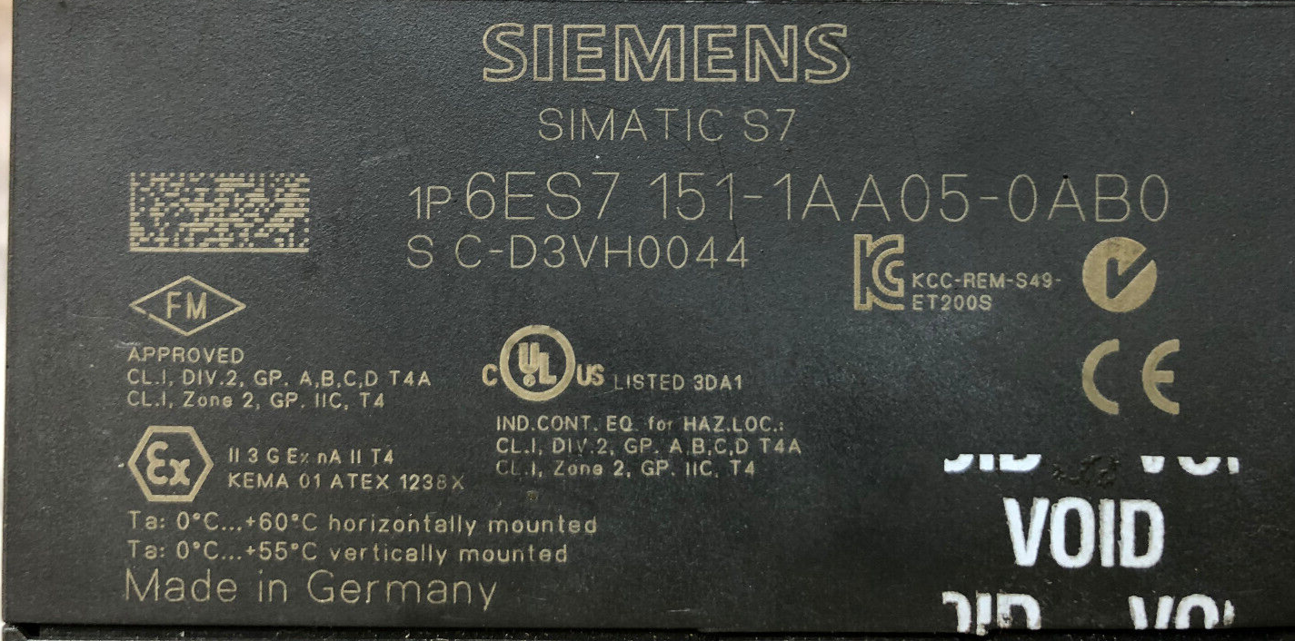 Siemens Simatic S7 6ES7 151-1AA05-0AB0