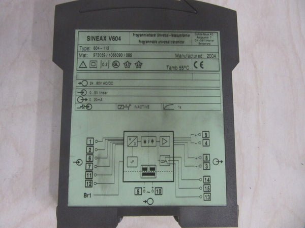 Camille Bauer SINEAX V604  Programierbare Universal Messumformer