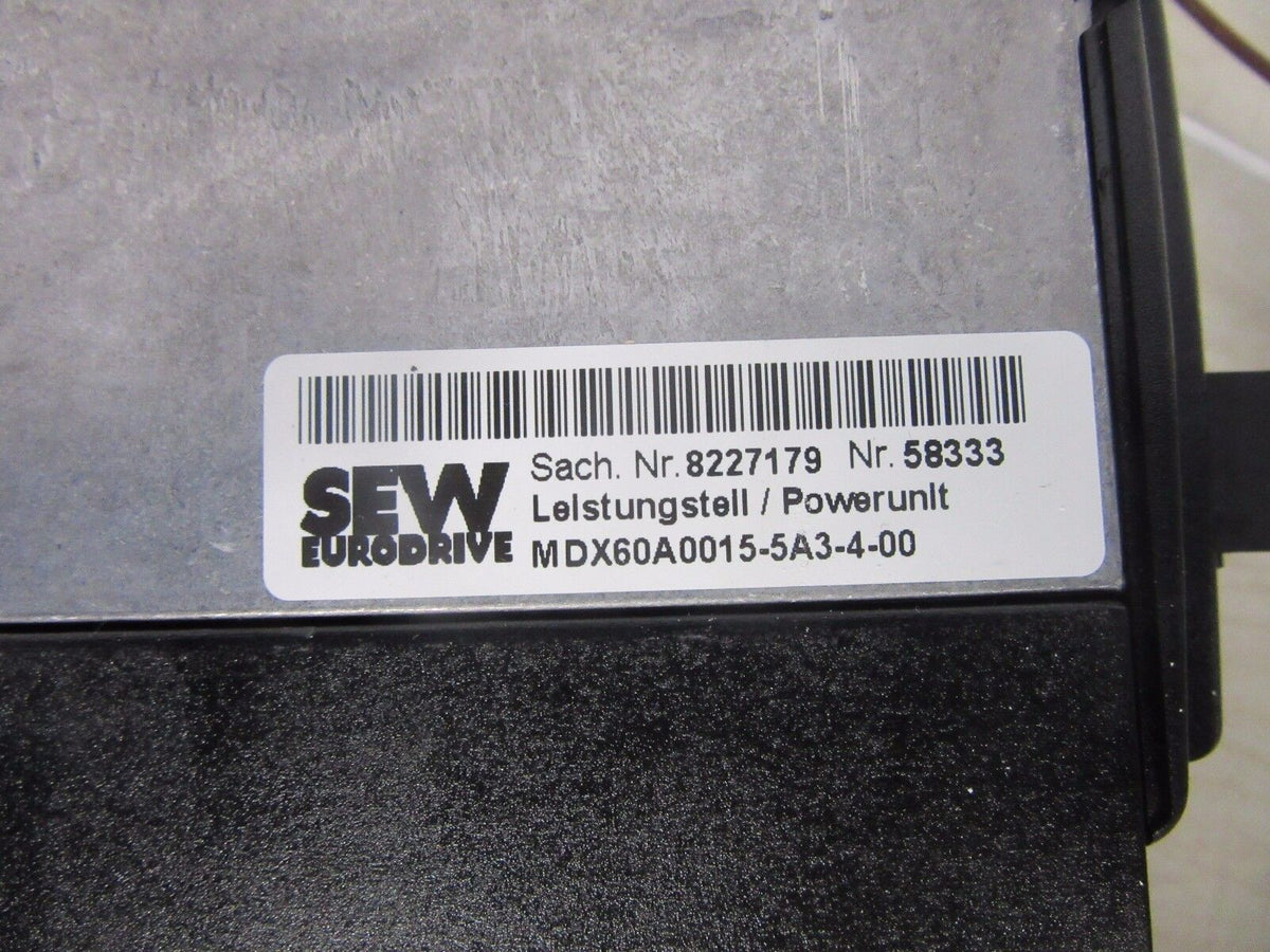 SEW Eurodrive Movidrive MDV60A0015-5A3-4-00 MDX60A0015-5A3-4-00 BW 100-005 