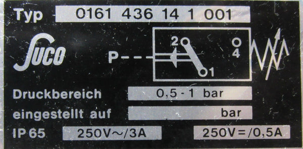 SUCO 0161 436 14 1 001 250~/3A Druckschalter