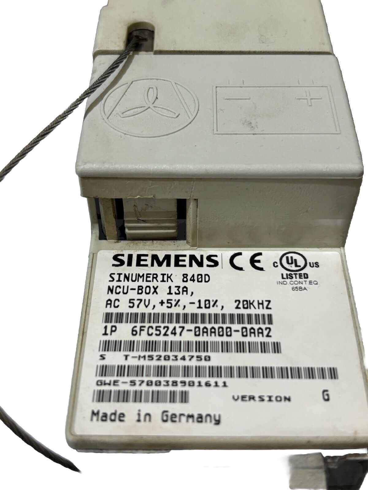 SIEMENS SINUMERIK 840D 6FC5247-0AA00-0AA2  Version G NCU-BOX 13A