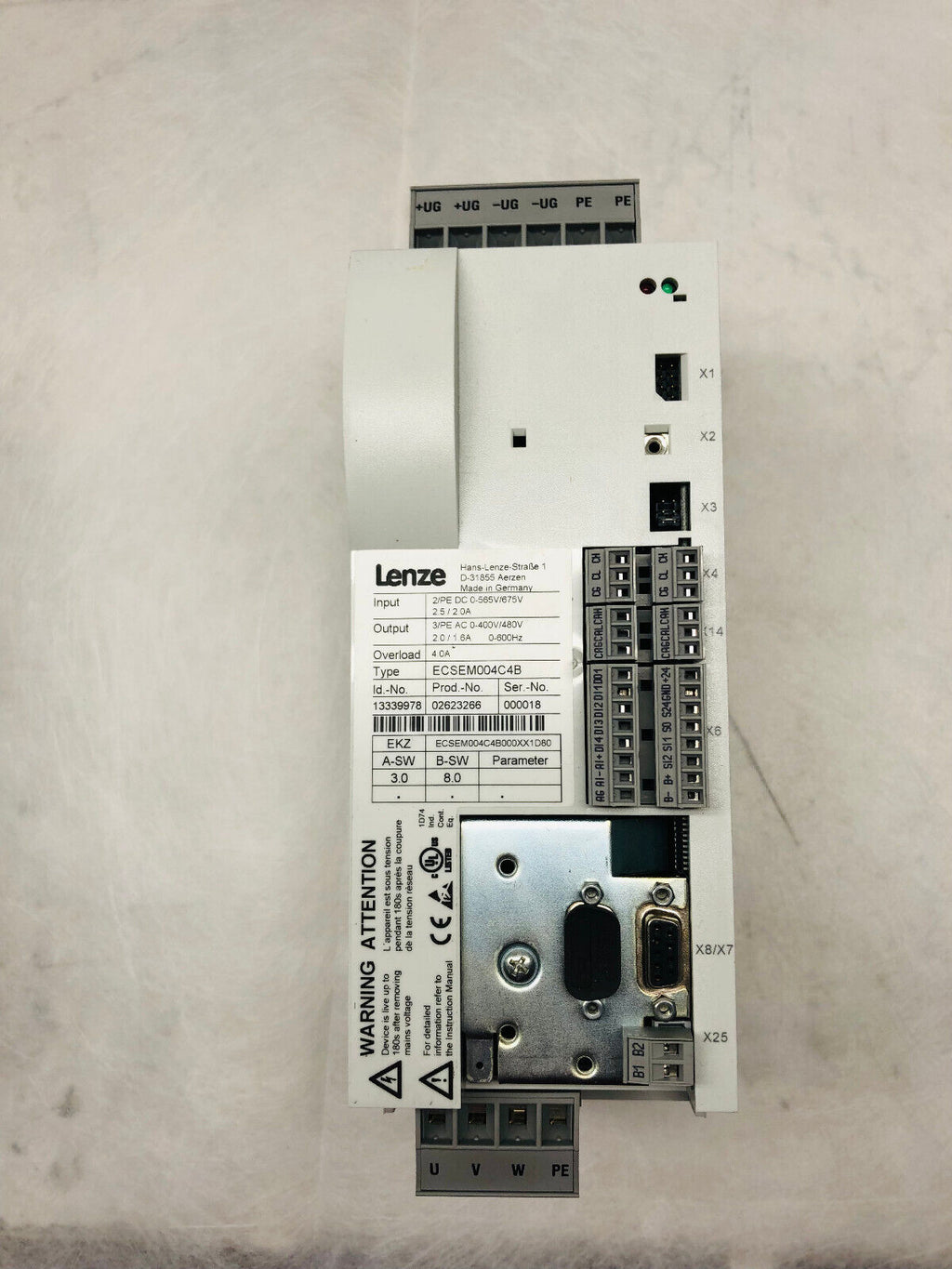 LENZE ECSEM004C4B Inverter ID.-Nr. 13339978