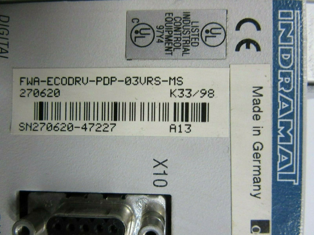 Indramat Digital AC-Servo Controller DKC03.1-040-7-FW FWA-ECODRV-PDP-03VRS-MS