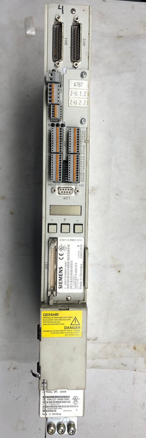 Siemens 6SN1118-0NK01-0AA1 Version B SIMODRIVE Steuergerät m. Simodrive LT-Modul