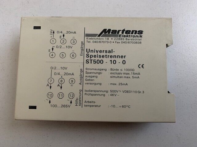MARTENS ELEKTRONIK ST500-10-0 Universal-Speisetrenner ST500