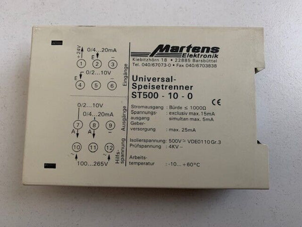 MARTENS ELEKTRONIK ST500-10-0 Universal-Speisetrenner ST500