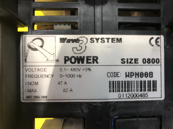Frequenzumrichter WAVE3 0,1 - 400V, Frequency 0,1 - 1000Hz, 47A