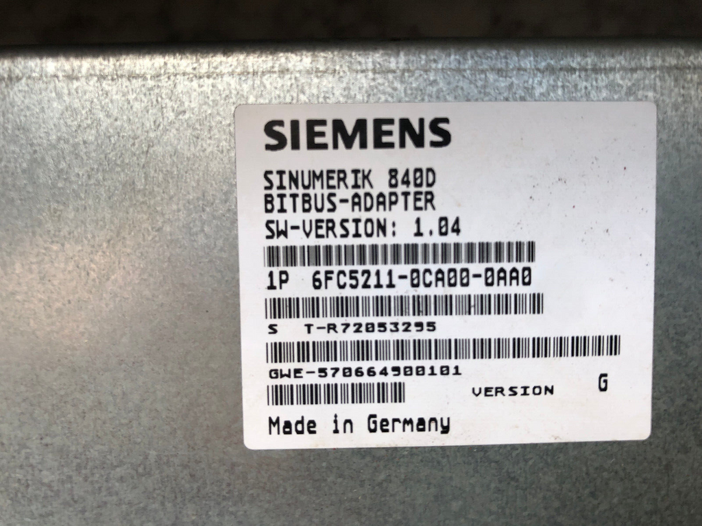 Siemens SINUMERIK 840D Bitbus-Adapter 1P 6FC5211-0CA00-0AA0
