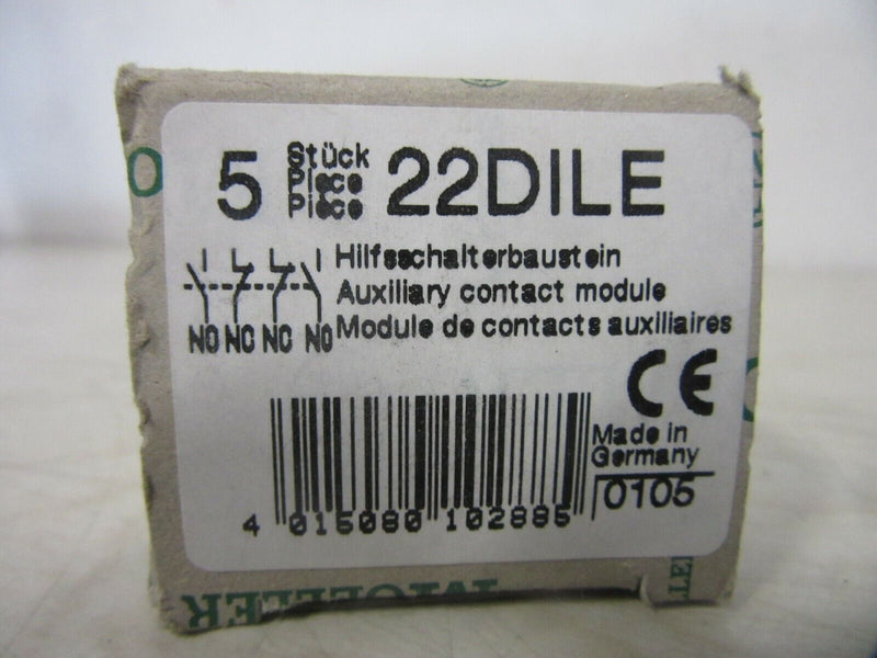 Moeller 22DILE Hilfsschalterbaustein -5Stück-