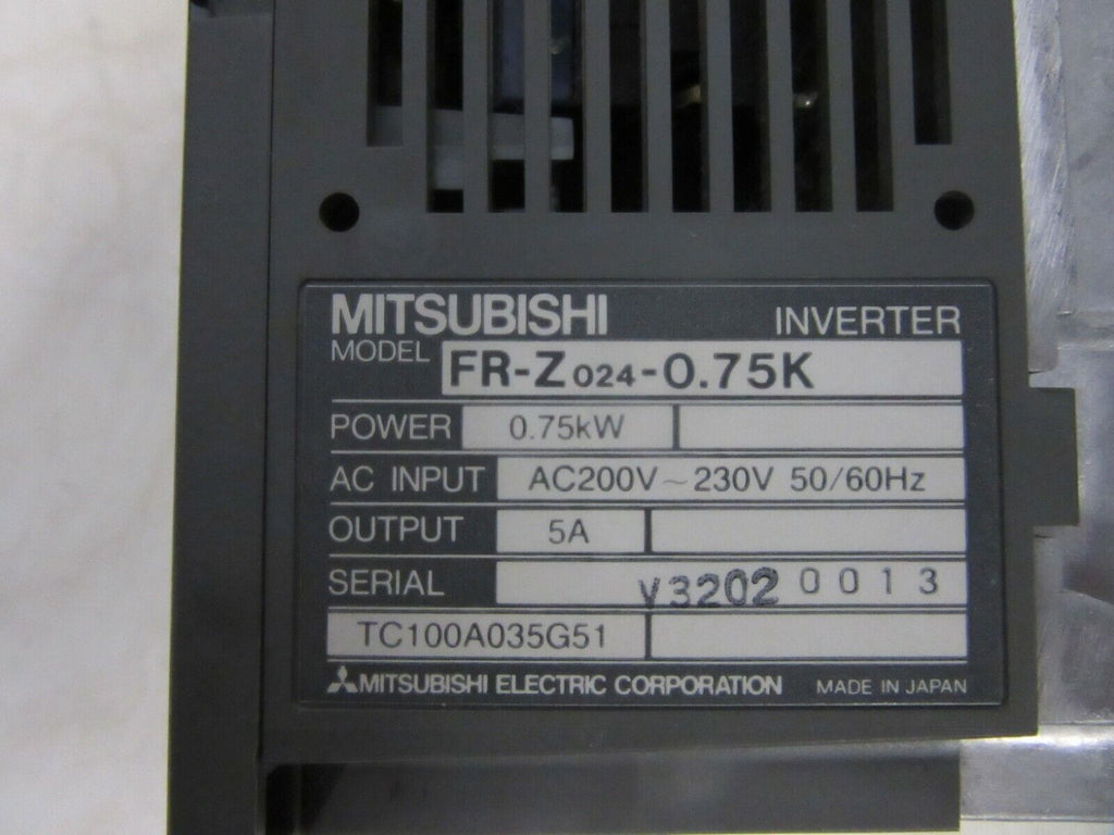 Mitsubishi FR-Z024-0.75K Power: 0.75kw Output: 5A