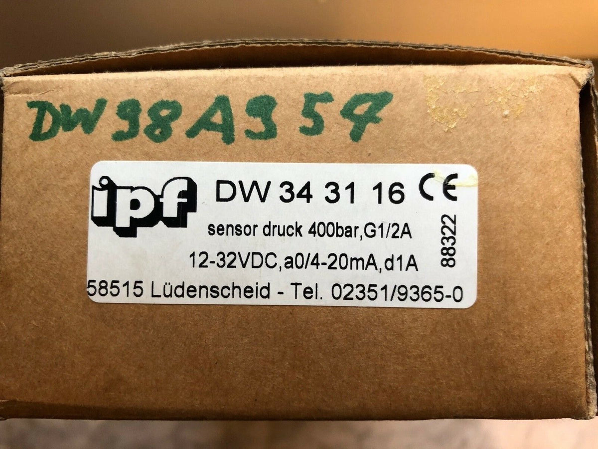 ipf Drucksensor DW343116 