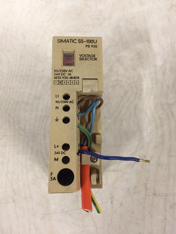 Siemens Simatic S5-100U 6ES5 930-8MD11 -used-