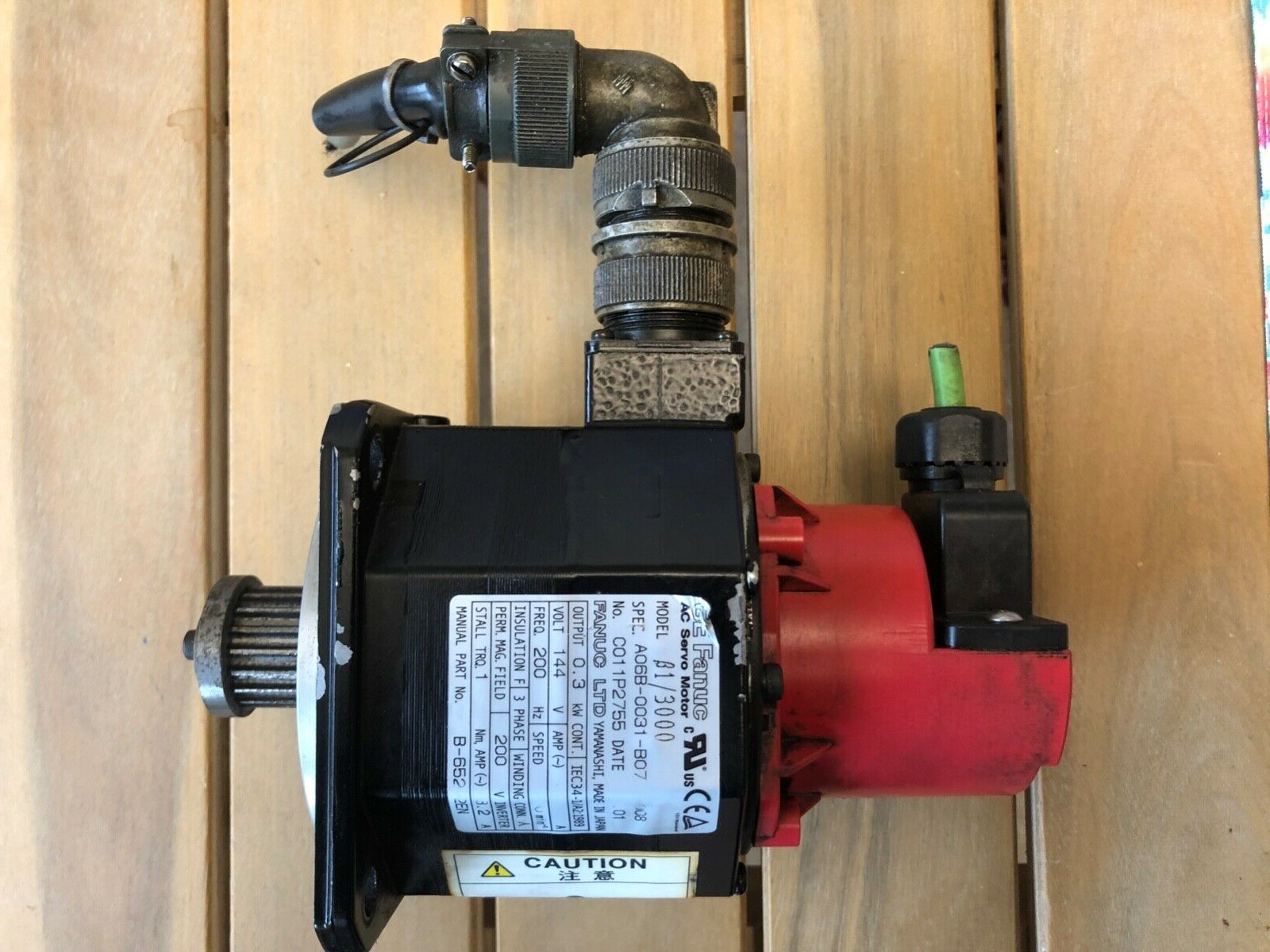 GE Fanuc B1/3000 Servomotor A06B-0031-B07  0,3kW