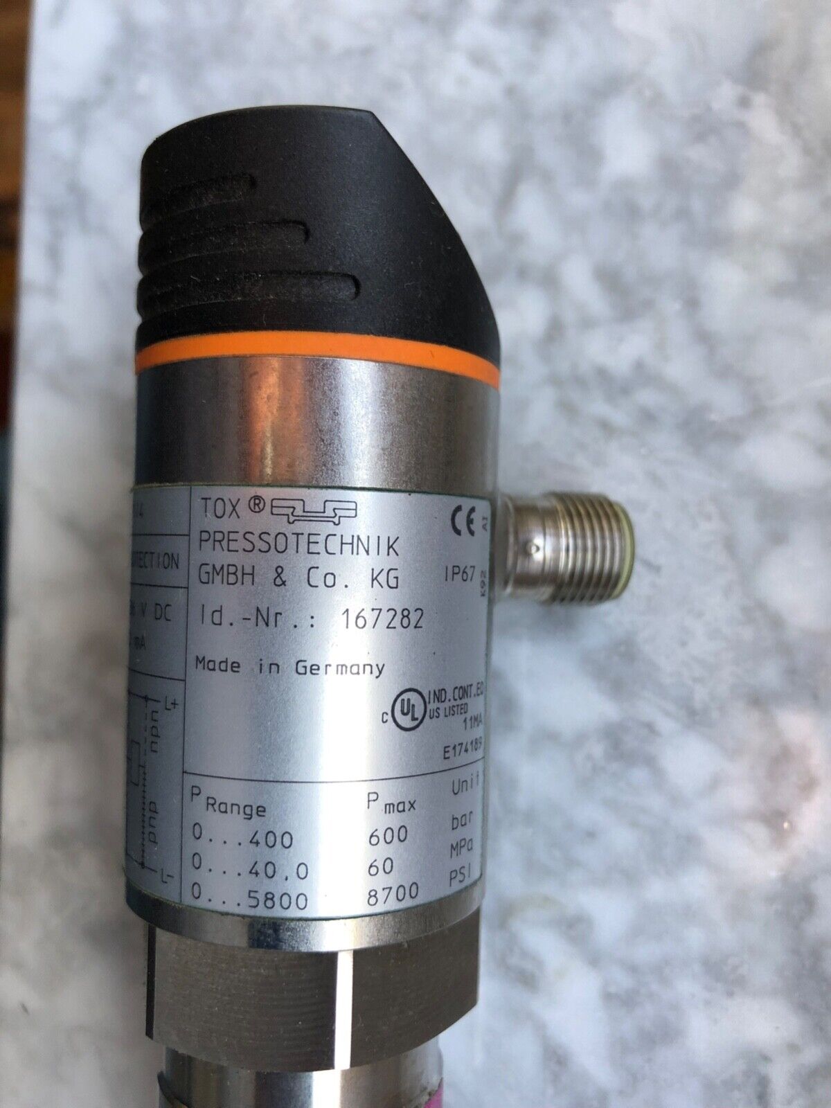 Tox Pressotechnik 167282 Drucksensor used