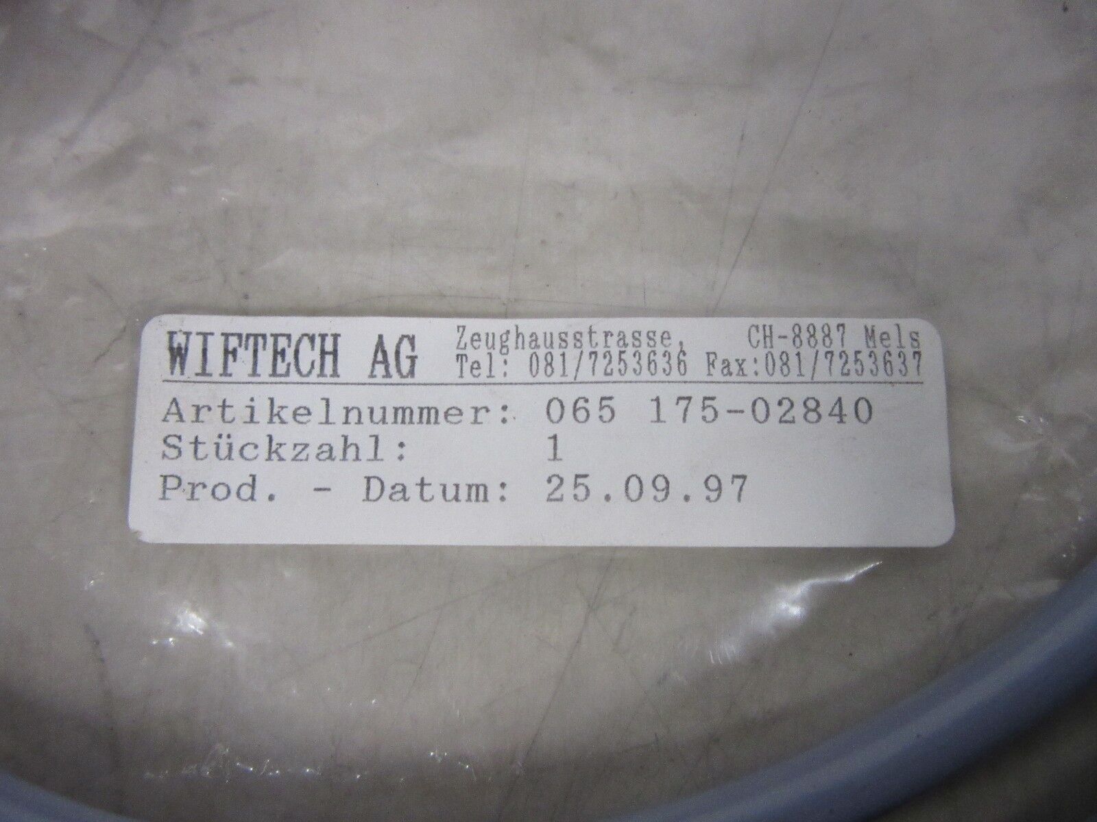 Wiftech 065 175-02840 -unused-