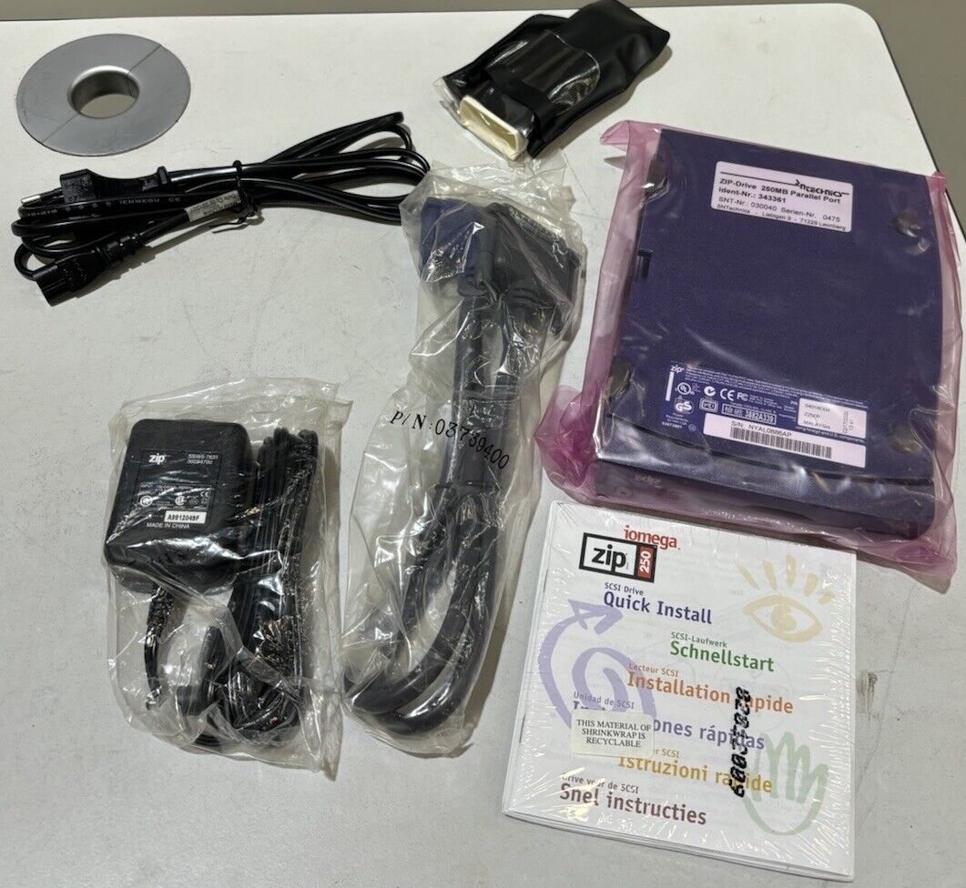 ZIP Drive 250MB Parallel Port, El. Ausrüstung, Mat-nr.: 955143