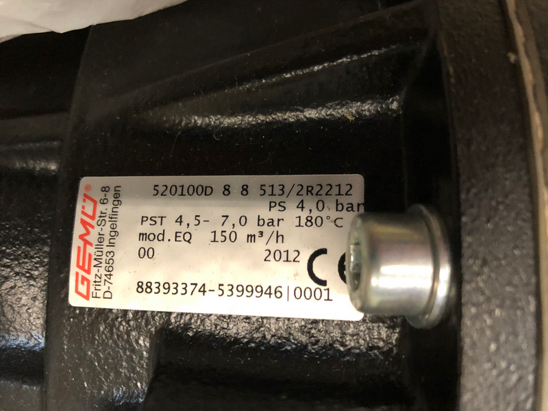 GEMÜ 520 Sitzventil Metall, DN100, Globe Valve Metal, DN100 88393374