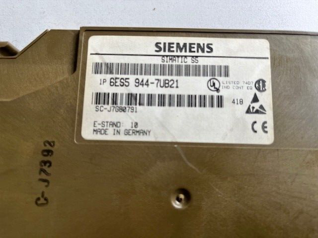 Siemens Simatic S5 6ES5 944-7UB21 E-STAND 10