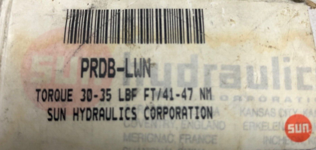 sun hydraulics  Hydraulikventil PRDBLWN