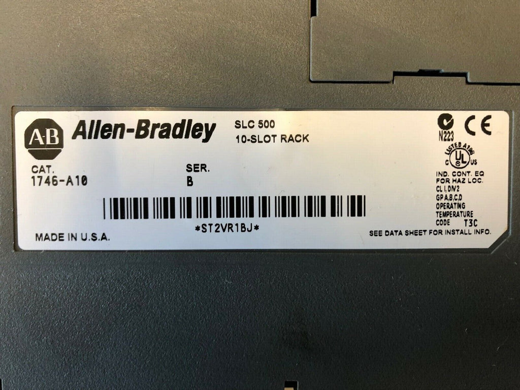 Allen-Bradley 1746-A10 SLC500 10-Slot-Rack 