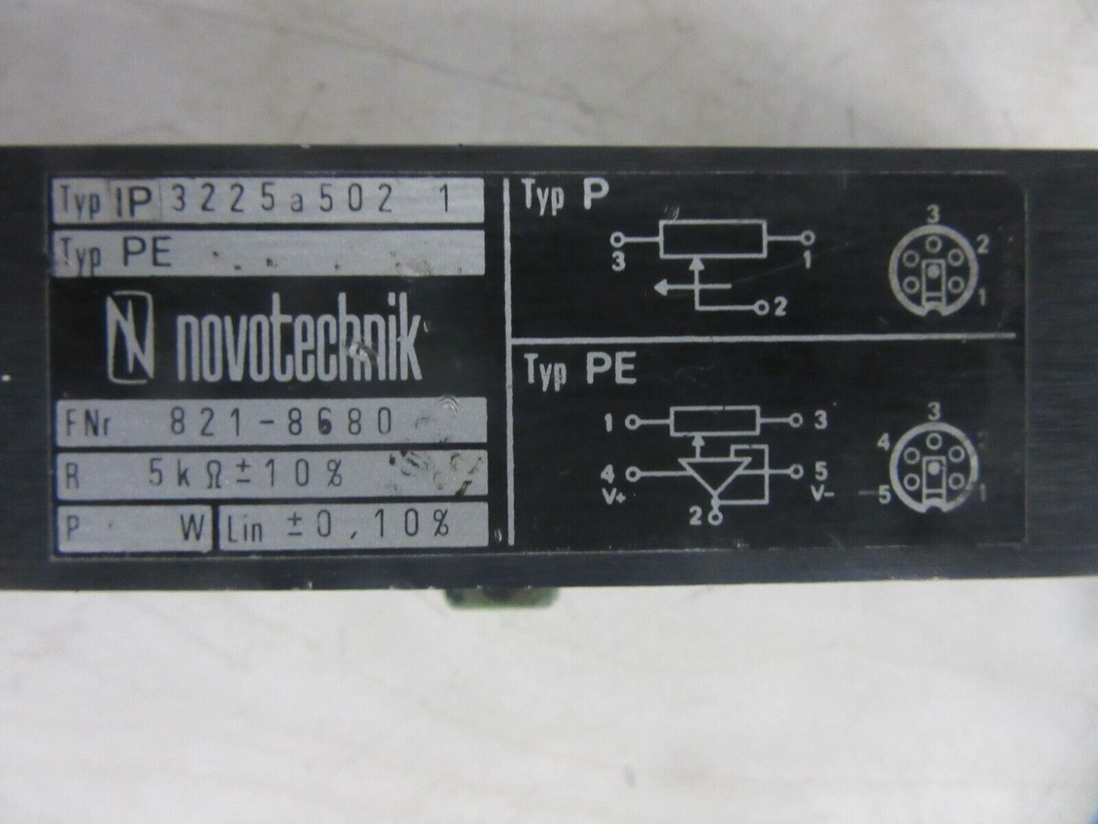 Novotechnik Typ IP 3225a5021 