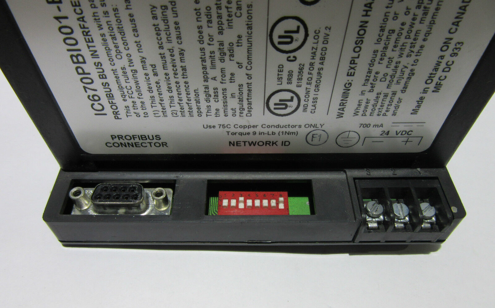 GE Fanuc IC670PBI001-BE PROFIBUS