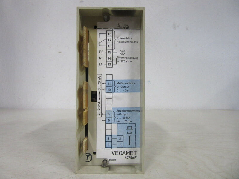 Vega Vegamet 407 ExF Füllstandsfernanzeiger PTB Nr. Ex-80/2090X