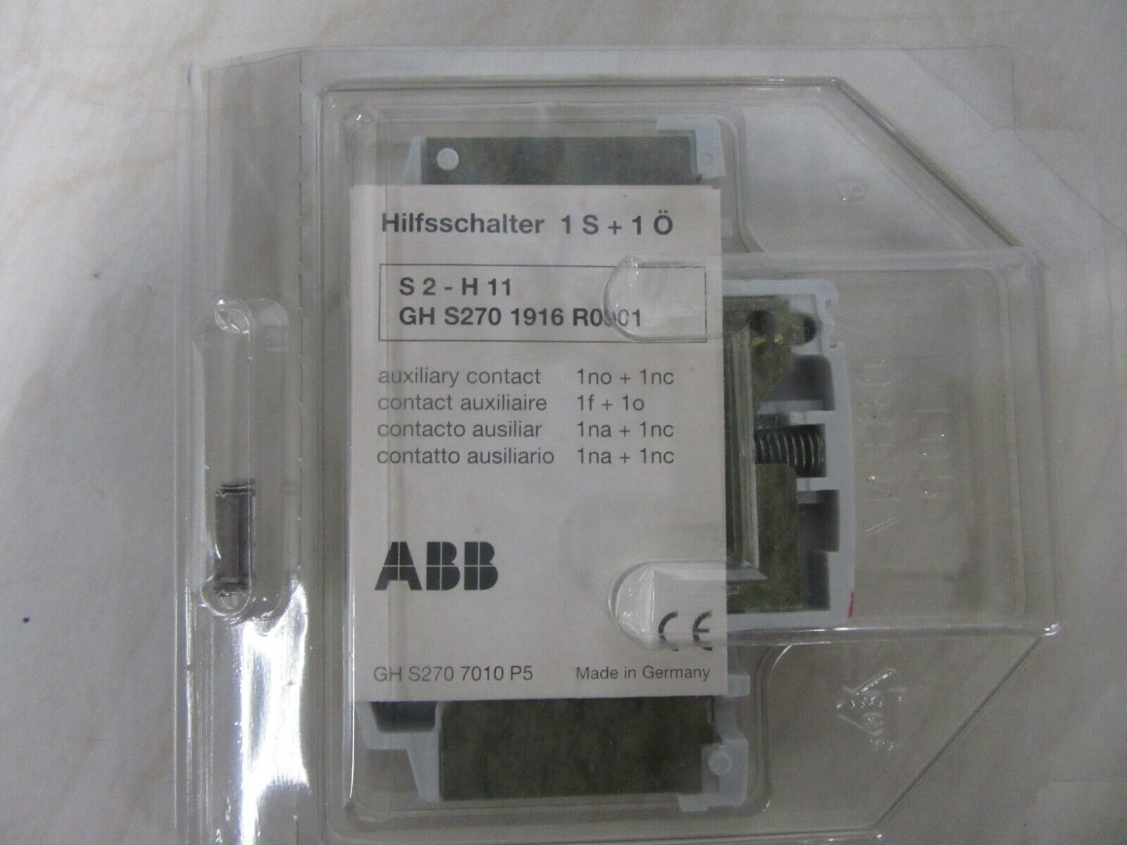 ABB S2 H11 GH S270 1916 R0001 Hilfsschalter 1 S + 1 Ö -5pieces-