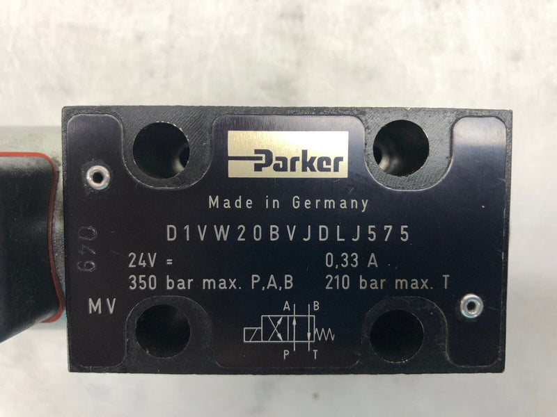 Parker Hydraulik Wegeventil D1VW20BVJDLJ575 24VDC