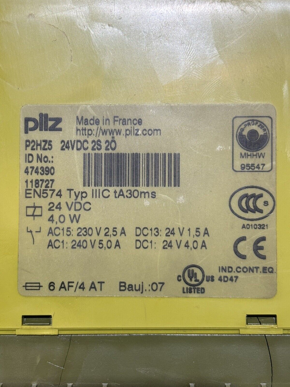 Pilz Sicherheitsrelais P2HZ5  IDNr. 474390