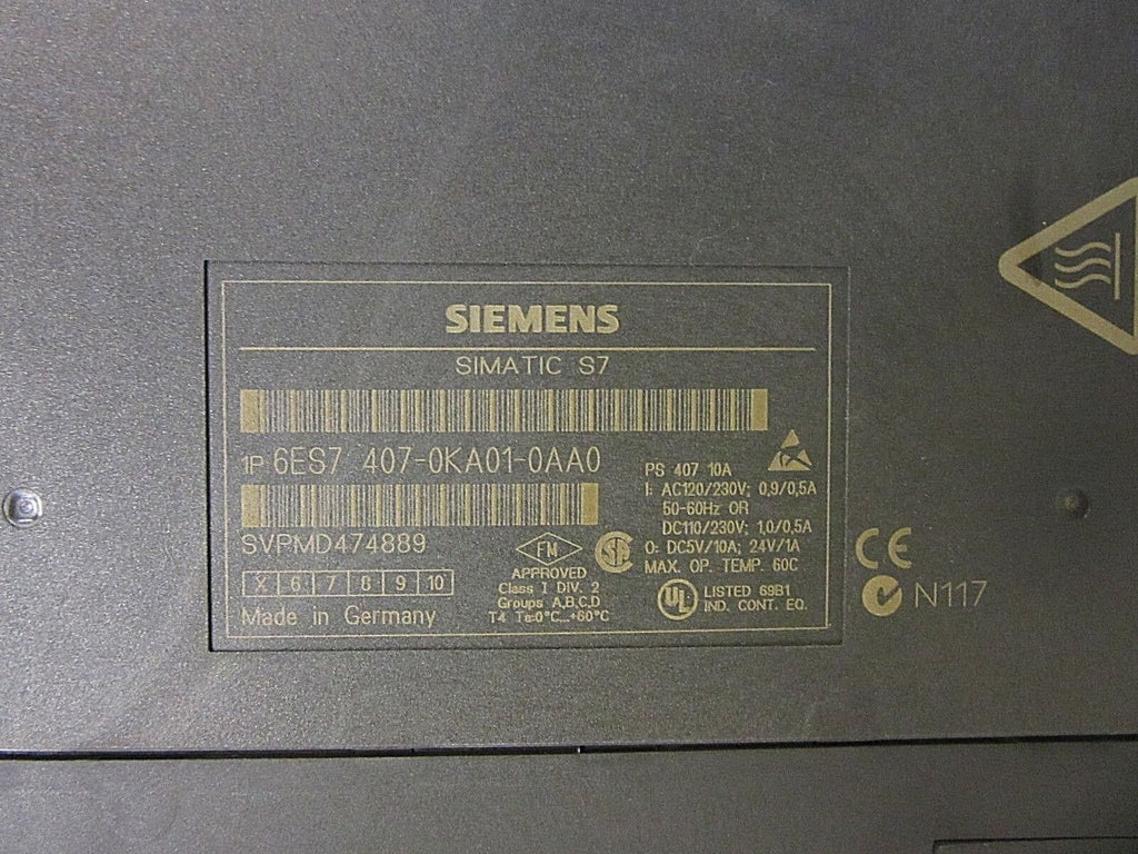 Siemens Simatic S7 6ES7 407-0KA01-0AA0 -used-