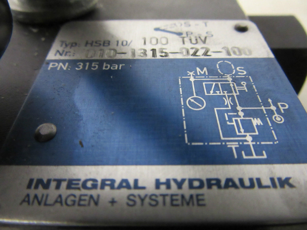 Integral Hydraulik HSB 10/100 TÜV (010-1315-022-100) -unused-