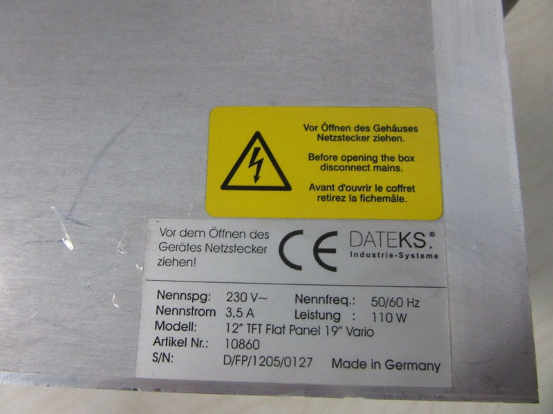 DATEKS Industrie-Systeme 12" TFT Flat Panel 19" Vario