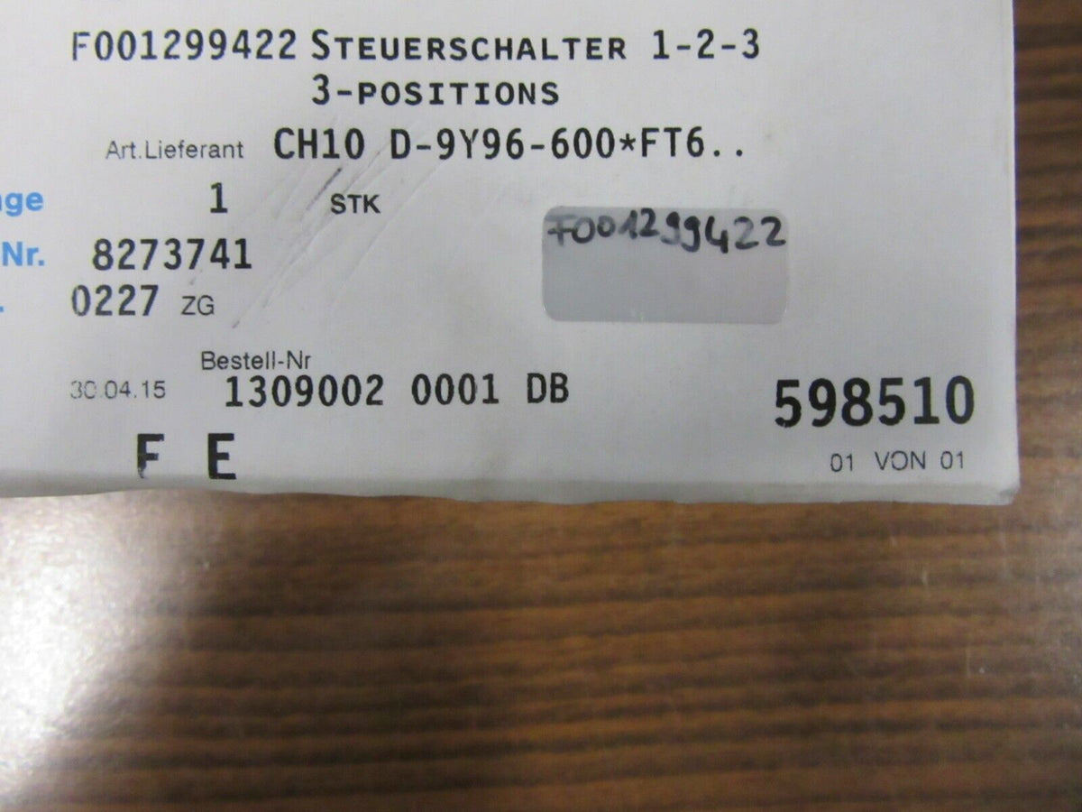 Kraus & Naimer CH10.D-9Y96-600.FT6 Steuerschalter 3 Positionen -sealed-