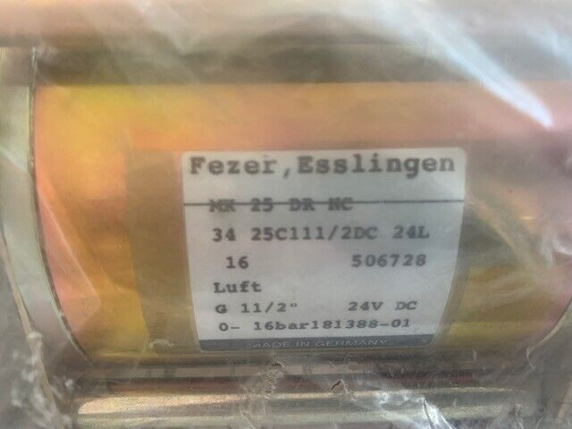 Fezer Magnetventil MK 25 DR NC 34 25C111/2DC 24L  24V/DC 0-16bar Esslingen