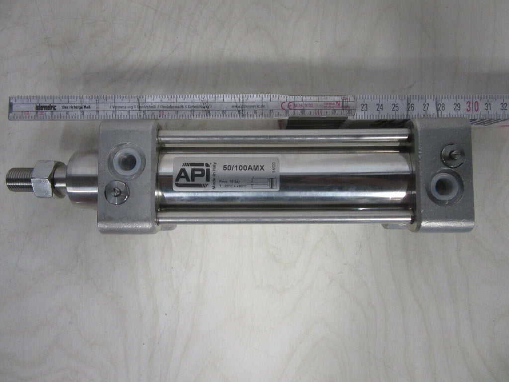 API A.P.I. 50/100AMX PNEUMATIC DOUBLE ACTING STAINLESS STEEL CYLINDER
