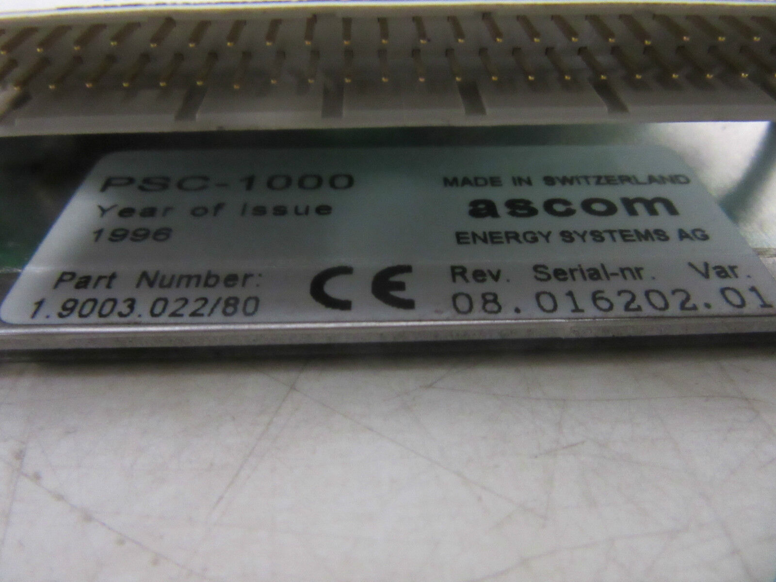 Ascom PSC-1000 1.9003.022/80 016202