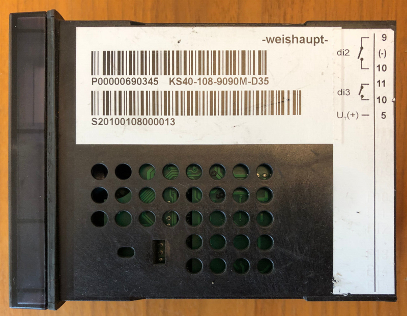 Weishaupt KS40 Temperaturregler KS40-108-9090M-D35 90-250V